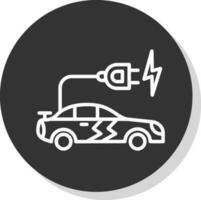 Electric car Vector Icon Design