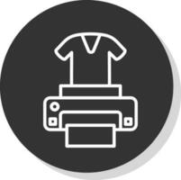 Dtg printer Vector Icon Design