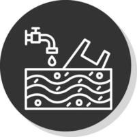 Water pollution Vector Icon Design