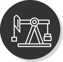 Pump jack Vector Icon Design