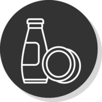 Coconut milk Vector Icon Design