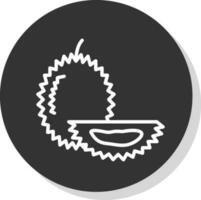 Durian vector icono diseño