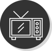 televisión vector icono diseño