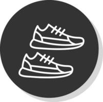 diseño de icono de vector de zapatillas