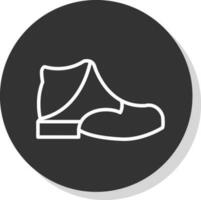 esquí bota vector icono diseño