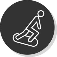 Snowboarding Vector Icon Design