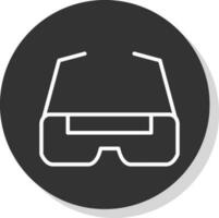 diseño de icono de vector de gafas