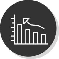 Bar graph Vector Icon Design