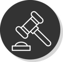 Gavel Vector Icon Design