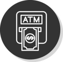 Atm machine Vector Icon Design