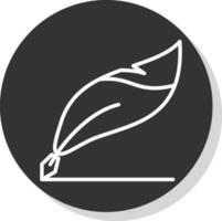 Quill pen Vector Icon Design