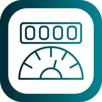 Mileage Vector Icon Design