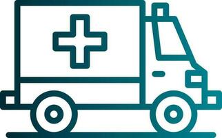 Ambulance Vector Icon Design