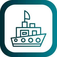 diseño de icono de vector de barco