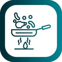 Stir fry Vector Icon Design