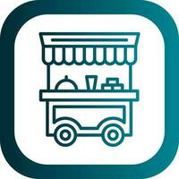 Food cart Vector Icon Design