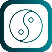 Yin yang Vector Icon Design