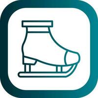 Ice skating Vector Icon Design