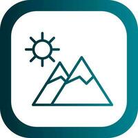 Mountains Vector Icon Design