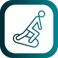 Snowboarding Vector Icon Design