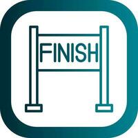 Finish line Vector Icon Design