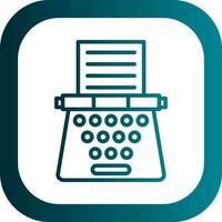 Typewriter Vector Icon Design