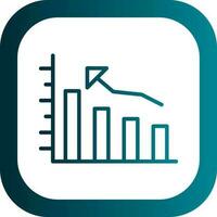 Bar graph Vector Icon Design