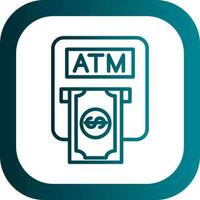 Atm machine Vector Icon Design