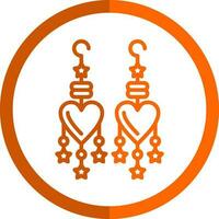 Earrings Vector Icon Design