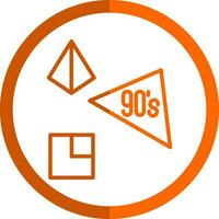 90s vector icono diseño