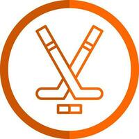 diseño de icono de vector de hockey