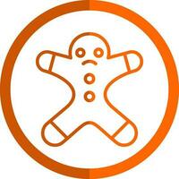 Gingerbread man Vector Icon Design