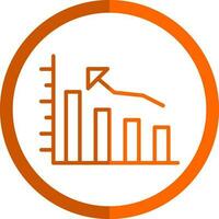 Bar graph Vector Icon Design