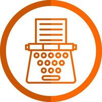 Typewriter Vector Icon Design