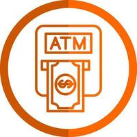 Atm machine Vector Icon Design