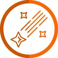 Shooting star Vector Icon Design