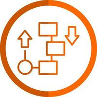 Flow diagram Vector Icon Design