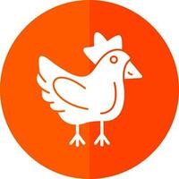 diseño de icono de vector de pollo