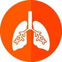 diseño de icono de vector de pulmones