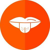 Tongue out Vector Icon Design