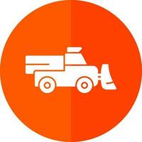 Snowplow Vector Icon Design