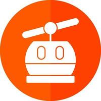 Ski lift Vector Icon Design