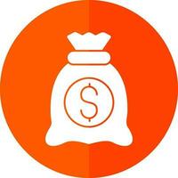 diseño de icono de vector de bolsa de dinero