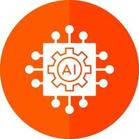 Artificial intelligence Vector Icon Design