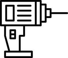 Drill Machine Vector Icon Design