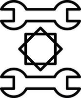 spanner Vector Icon Design