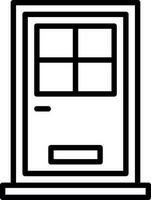 Front Door Vector Icon Design