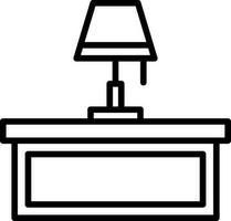 Desk Lamp Vector Icon Design