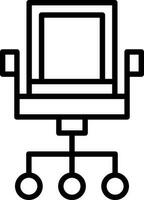 Office Chair Vector Icon Design