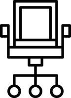 Office Chair Vector Icon Design